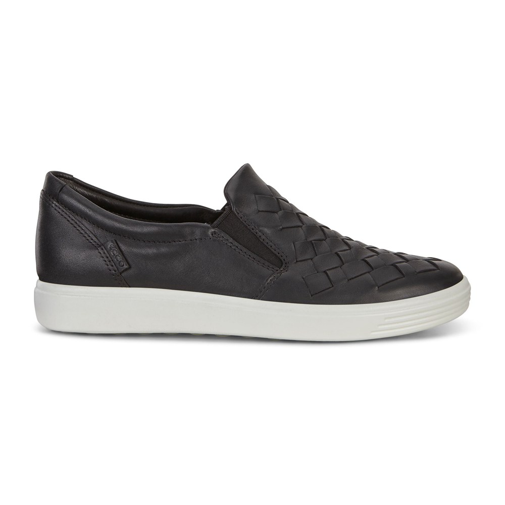 ECCO Womens Sneakers Black - Soft 7 - WSR-013749